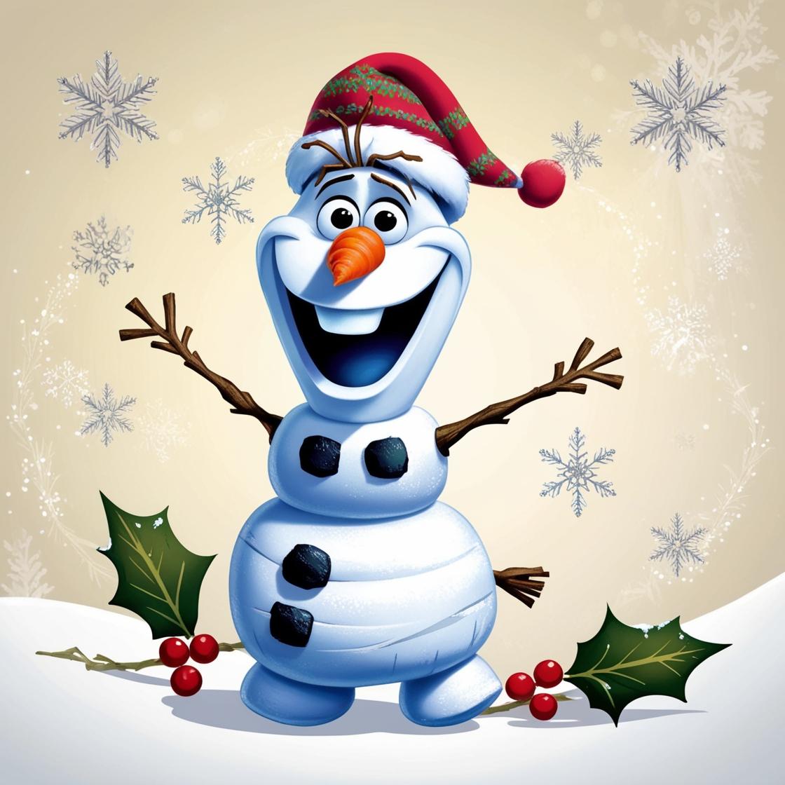 Leonardo phoenix a whimsical illustration of olaf the beloved 1