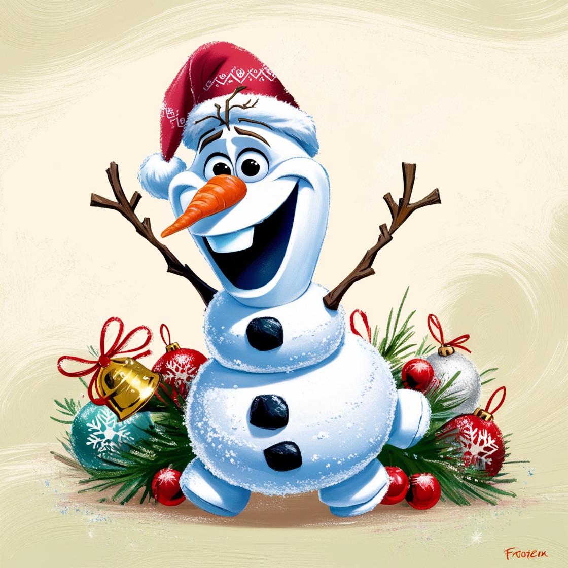 Leonardo phoenix a whimsical illustration of olaf the beloved 3